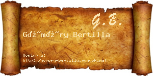 Gömöry Bertilla névjegykártya